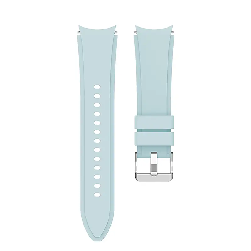 Браслет Galaxy Classic для Samsung Galaxy Watch 6 Classic 43mm 6 Classic 47mm - голубой ширина крепления 20мм силикон Watchbands (W42-8WB40415226) - фото 3