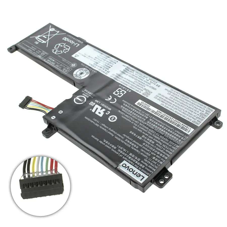 Батарея для ноутбука Lenovo L18M3PF2 (V340-17IWL, L340-17API, V155-15API) 11.25V 3280 mAh 36Wh Black (SB10W67268) - фото 2