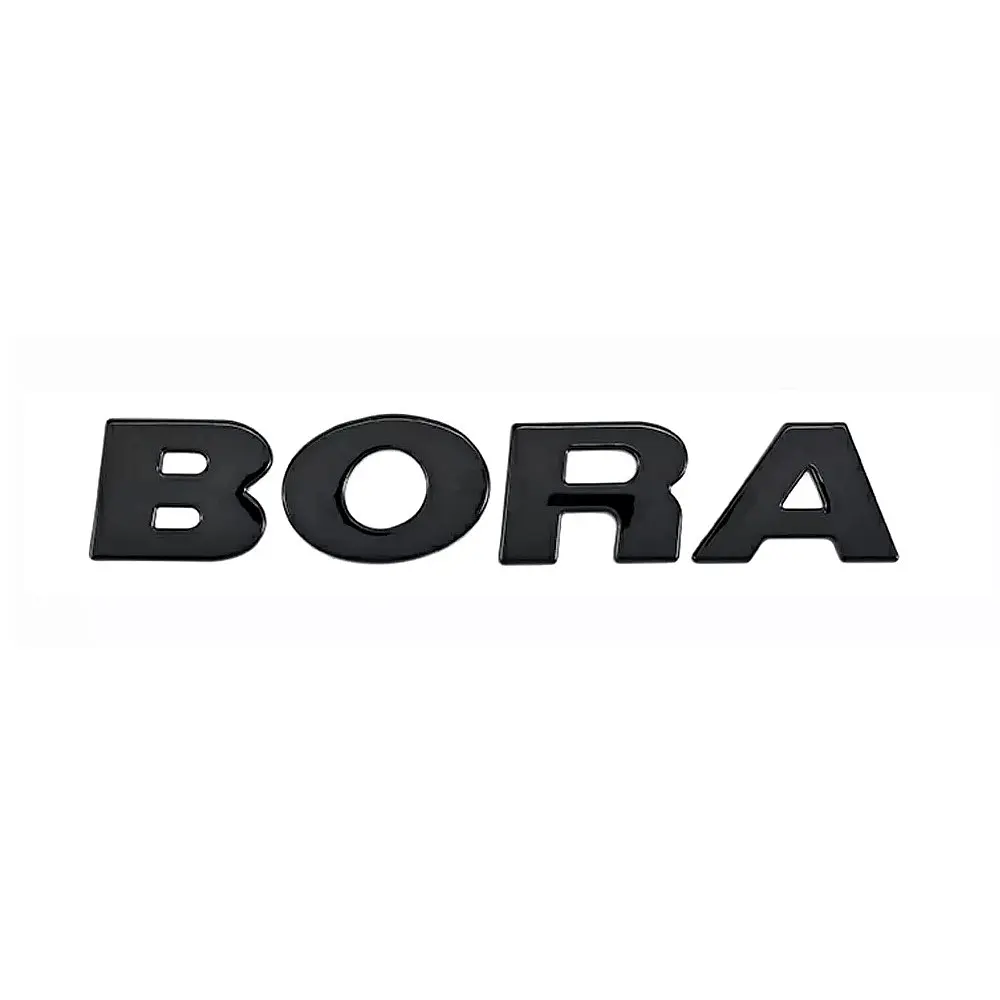 Емблема напис BORA для Volkswagen (1998-2020р) Чорний Глянець 127х22 мм на скотчі (Завод) - фото 2