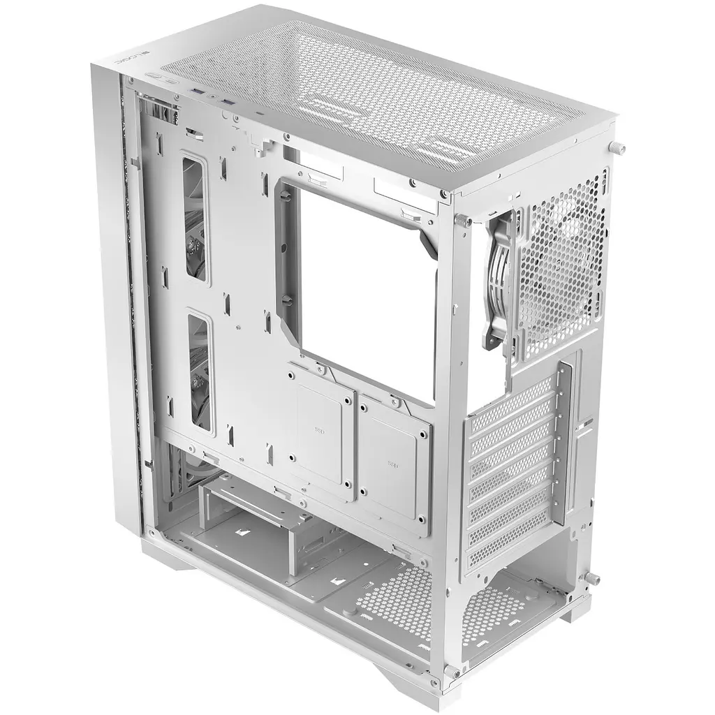 Корпус LogicConcept DART PRO MIDI БІЛИЙ MESH fans 4x120mm без Блок живлення ATX - фото 3