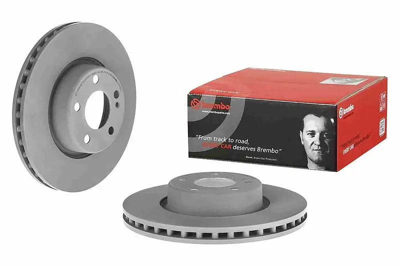 Диск гальмівний вентильований Mercedes C-class, E-class 13-25р Brembo (09.D526.13) - фото 2