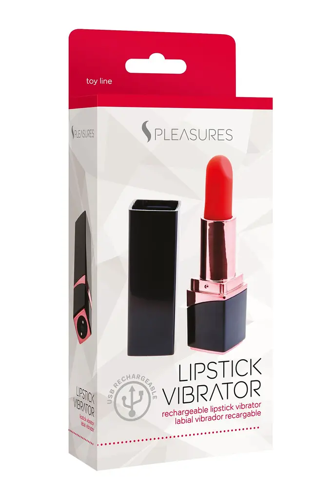 Вібратор-помада S Pleasures Lipstick Vibrator, дуже реалістичний, 10 режимів - фото 4