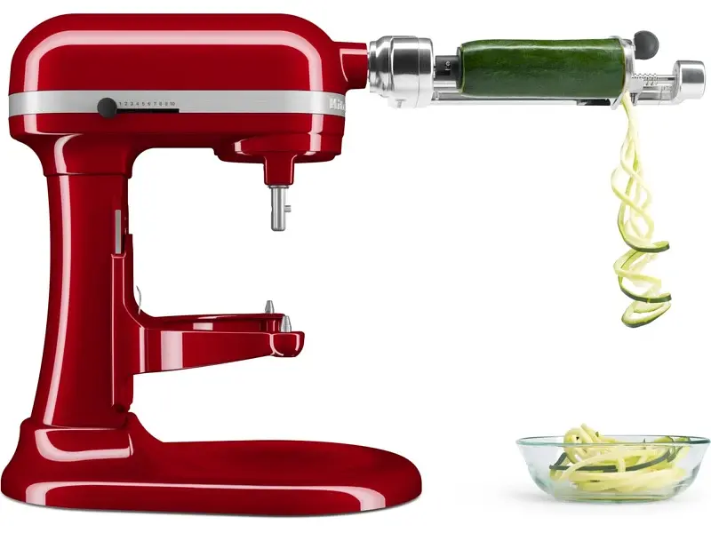 Кухонна машина KitchenAid Heavy Duty 5KSM55SXXEER з відкидним блоком 5.2 л червона - фото 7