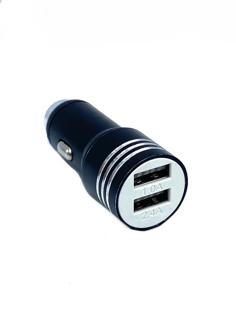 Автомобільний зарядний пристрій у прикурювач Veron Car Charger 2.4 A 2 USB Чорний (A-01) - фото 2