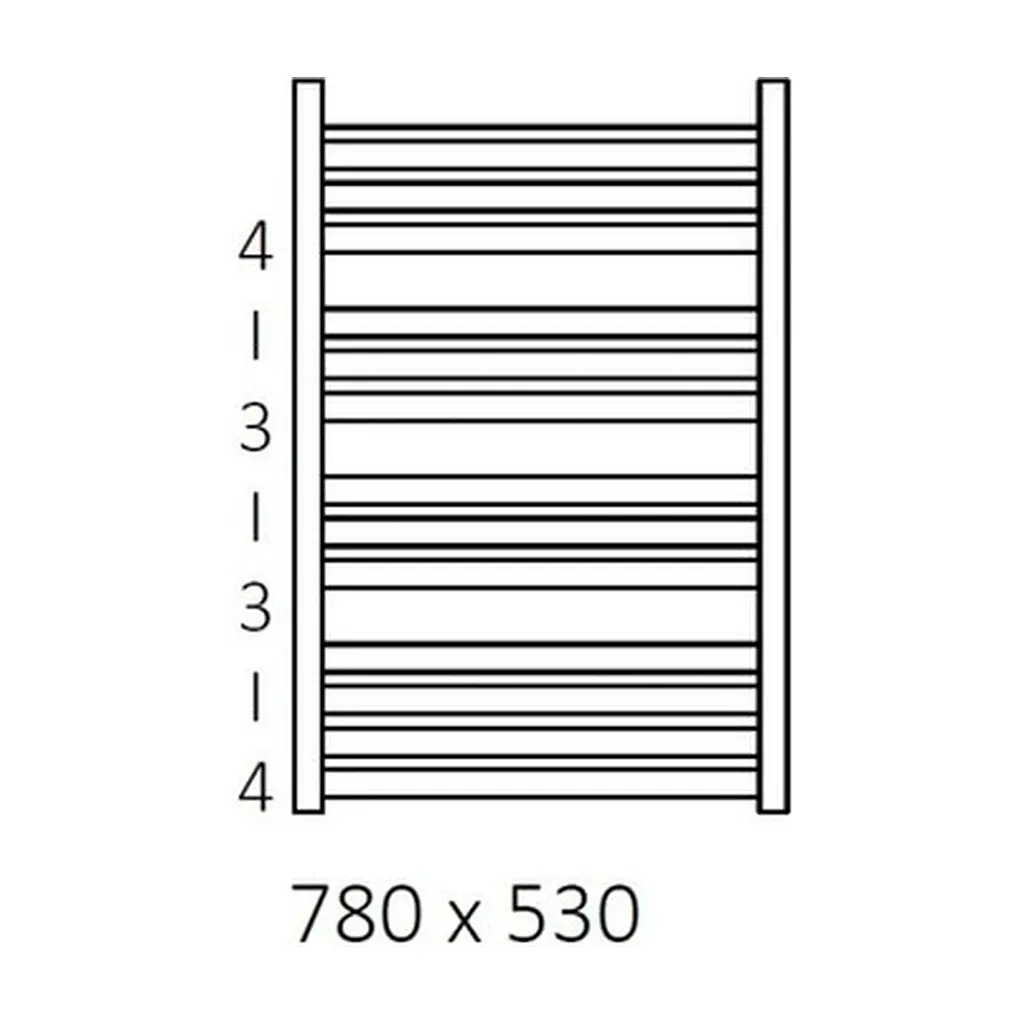 Сушарка для рушників Terma 780х530 Marlin (WGMAR078053KS95SX) - фото 3