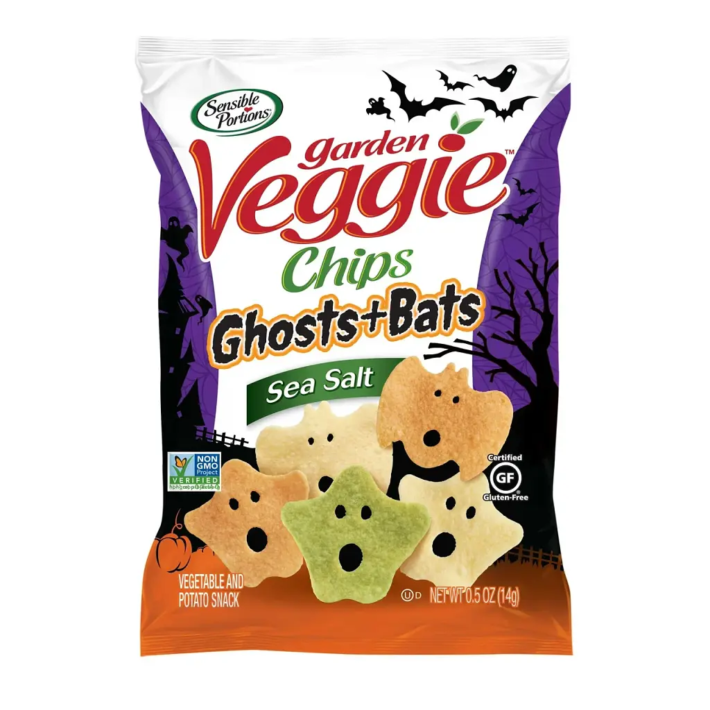 Овочеві чіпси Sensible Portions Gluten-Free Ghosts Bats Sea Salt Garden 12 шт х 14 г - фото 4