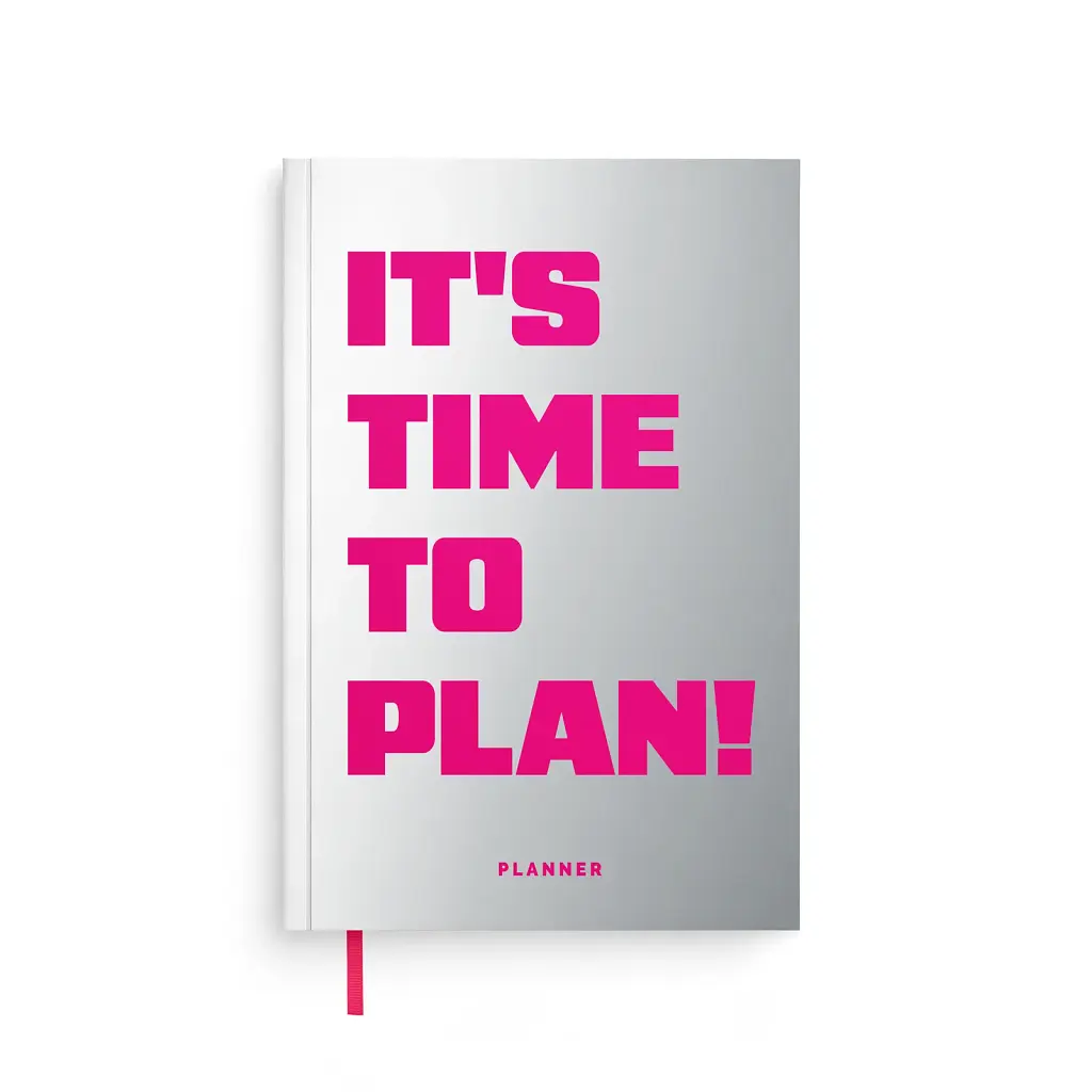 Мініпланер Orner "IT'S TIME TO PLAN mini" сріблястий