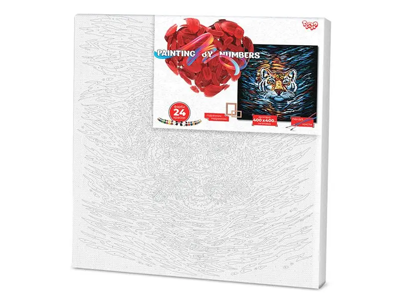Картина за номерами. "Тигр" 40 * 40см KpNe-02-03 - фото 2