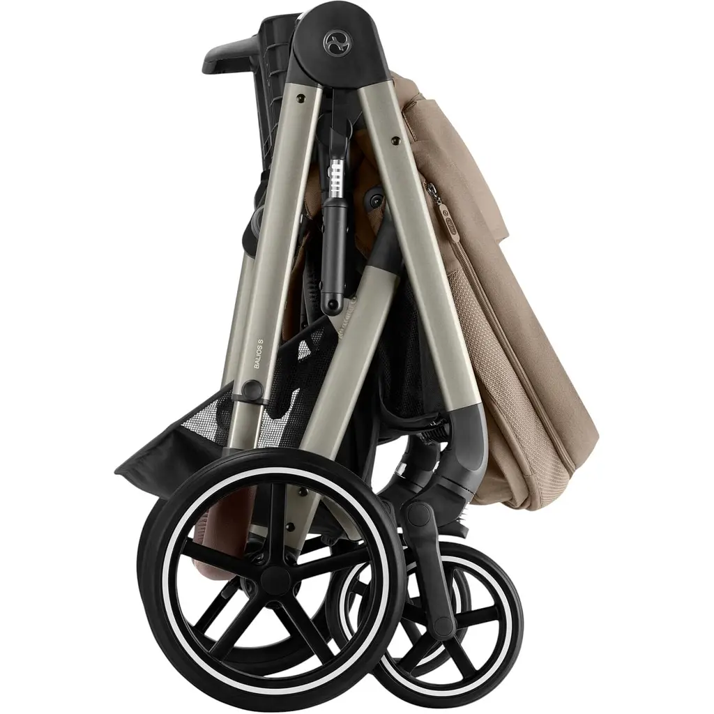 Коляска Cybex Balios S Lux TPE Almond Beige з бампером бежева (522005233) - фото 5