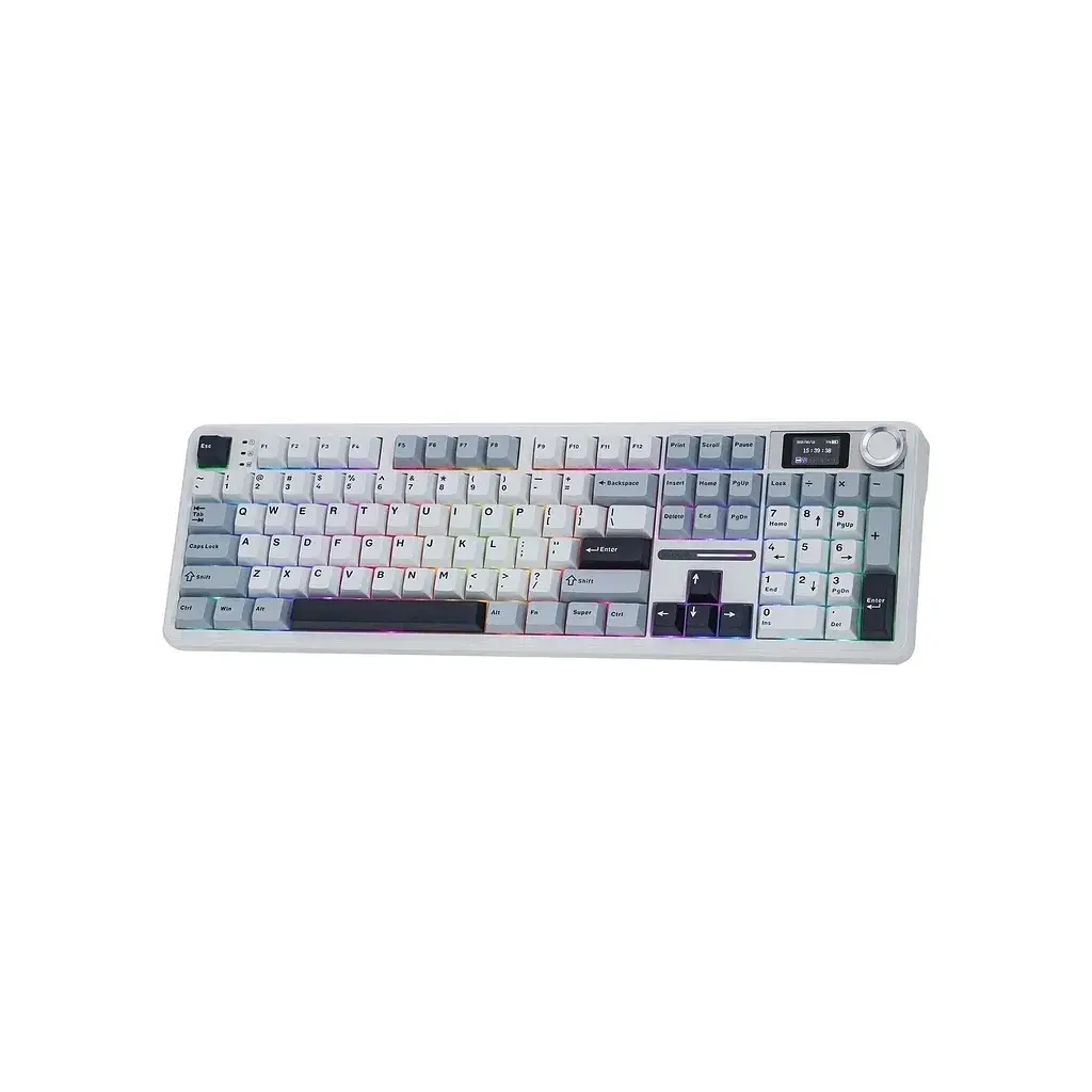 Клавіатура Aula F108 Pro Reaper Switch USB/Bluetooth/2.4G White (6978080501318) - фото 2