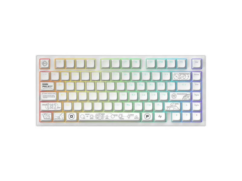 Клавіатура Dark Project ALU81 Terra Nova ENG/UA White (DPKB_NOVA_81_ANSI_WHITE_UA)