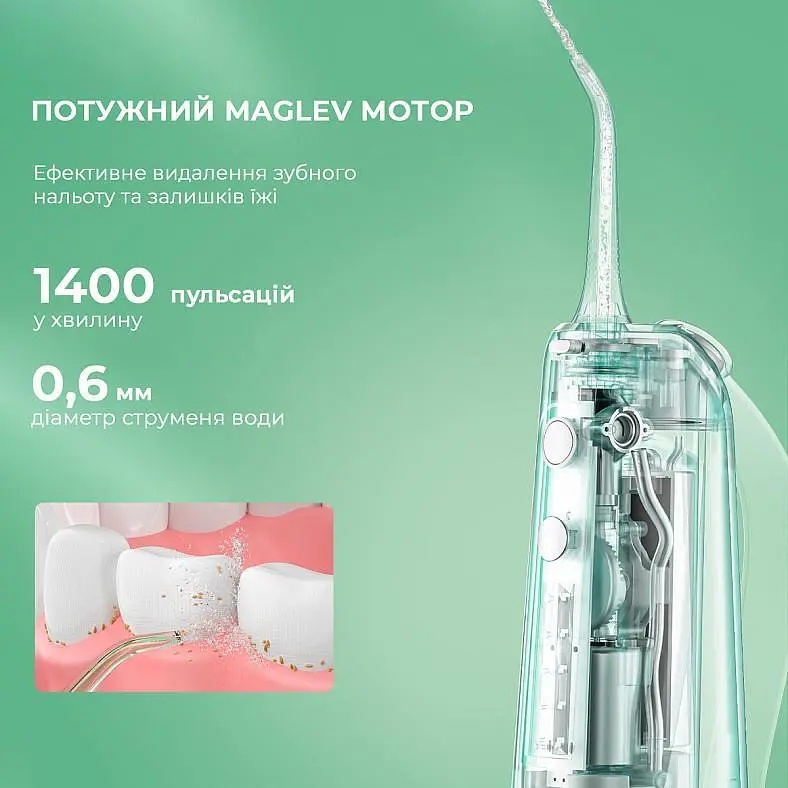Ирригатор Oclean W10 Green NEW-2 NOZZLES - фото 9