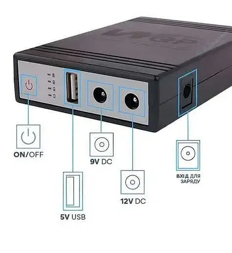 Джерело безперебійного живлення Xoko WGP 8800mAh 5-12V (XK-WGP-8800) Чорний - фото 9