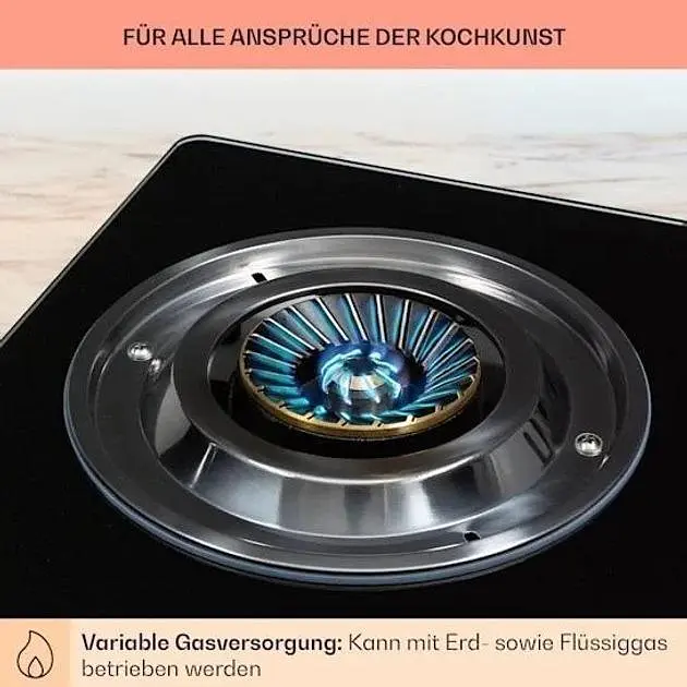 Варочная поверхность газовая Klarstein Barzona 2 (10040043) - фото 7