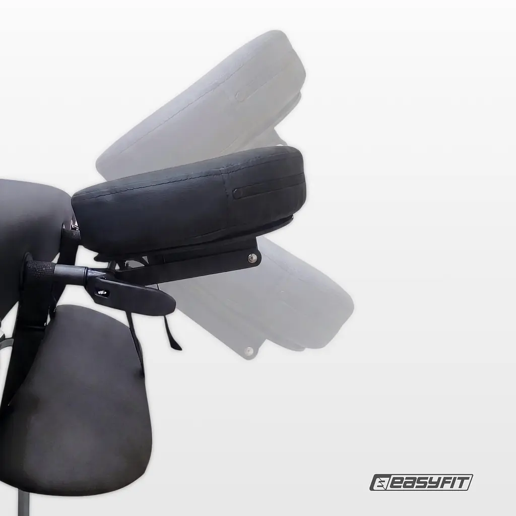 Масажний стіл EasyFit ZenRest-2 кушетка складна Чорна з чохлом - фото 6