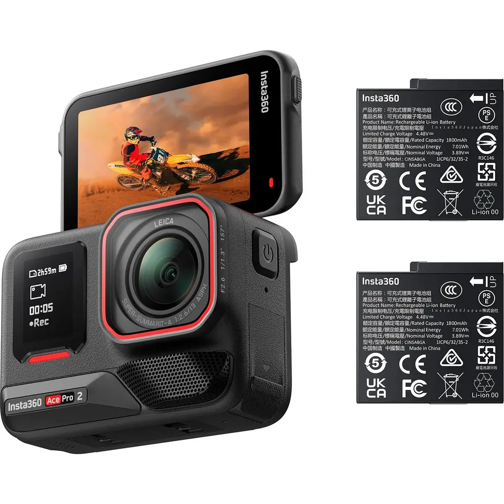 Екшн-камера Insta360 Ace Pro 2 Battery Bundle (CINSBBGA_ACEPRO208) [129000] - фото 2