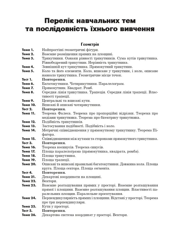 Математика. Геометрія : ЗНО та НМТ: Комплексне видання. Ч. ІІ. ЗНО та НМТ 2025 - Ігор Клочко - фото 3