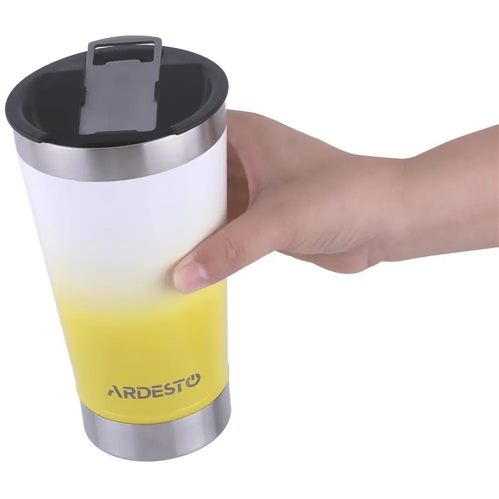 Термокружка Ardesto Bright Сity AR-2647-YL 470 мл жовтий - фото 2