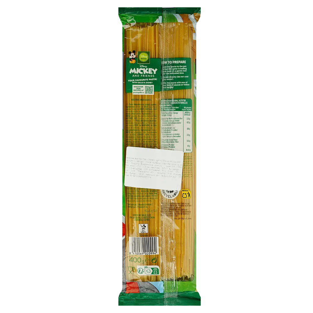 Макаронные изделия Gallo Spaghetti Disney Mickey 400 г - фото 2