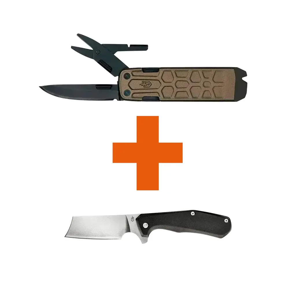 Набір Мультитул Gerber Lockdown Slim 16L + Ніж складаний Asada