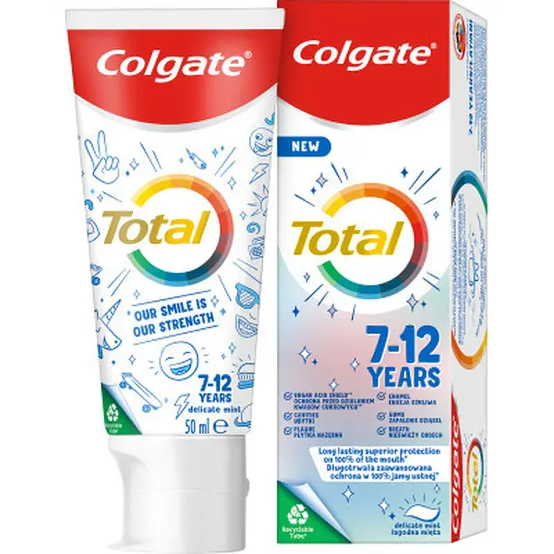 Дитяча зубна паста Colgate Total kids 7-12 років 50 мл (8718951433120) - фото 6