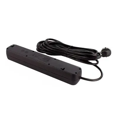 Мережевий фільтр живлення ColorWay (CW-PSEA55BK), 5 розеток/ 5M black (CW-PSEA55BK) - фото 5