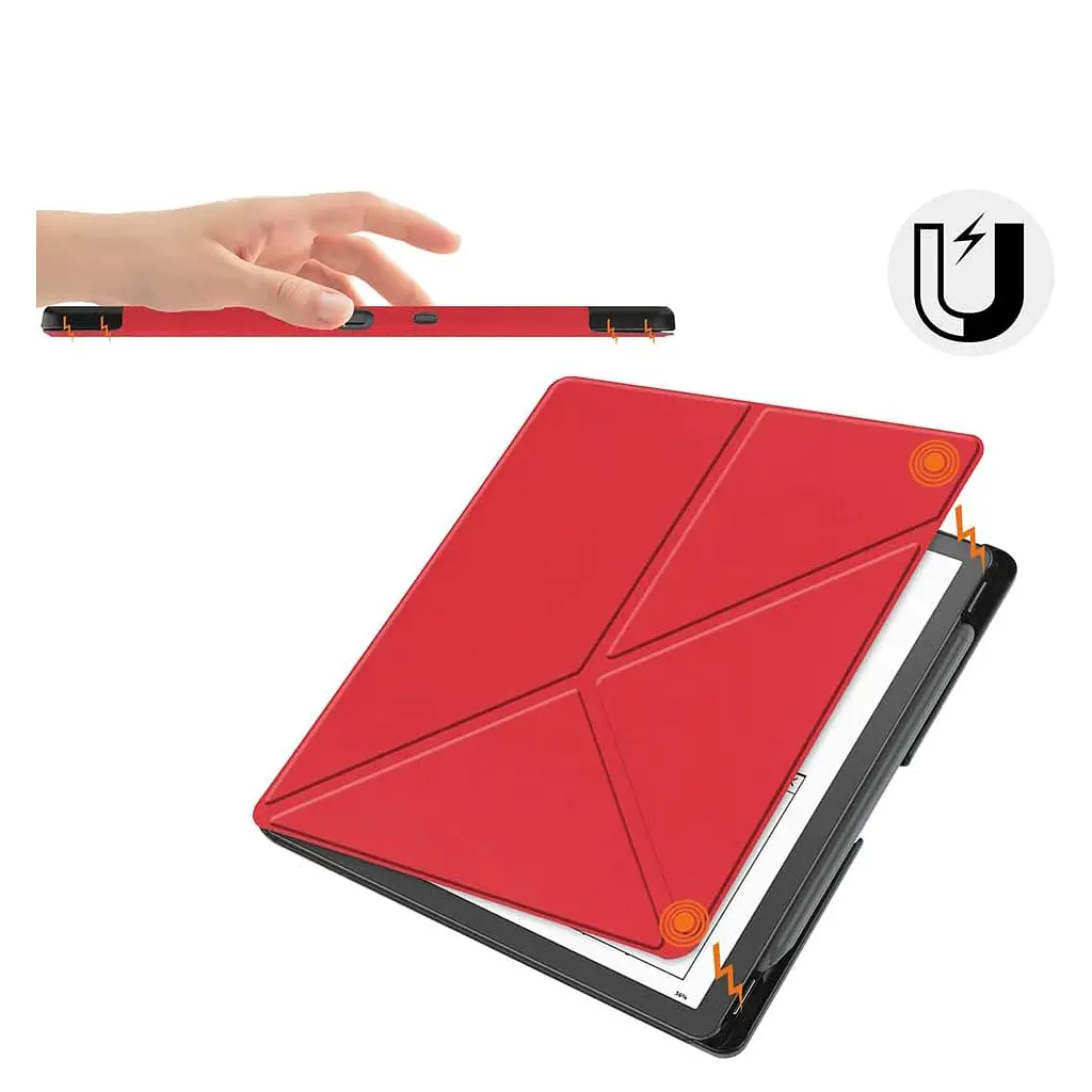 Чохол до електронної книги BeCover Ultra Slim Origami Amazon Kindle Scribe 10.2" Red (712581) - фото 7