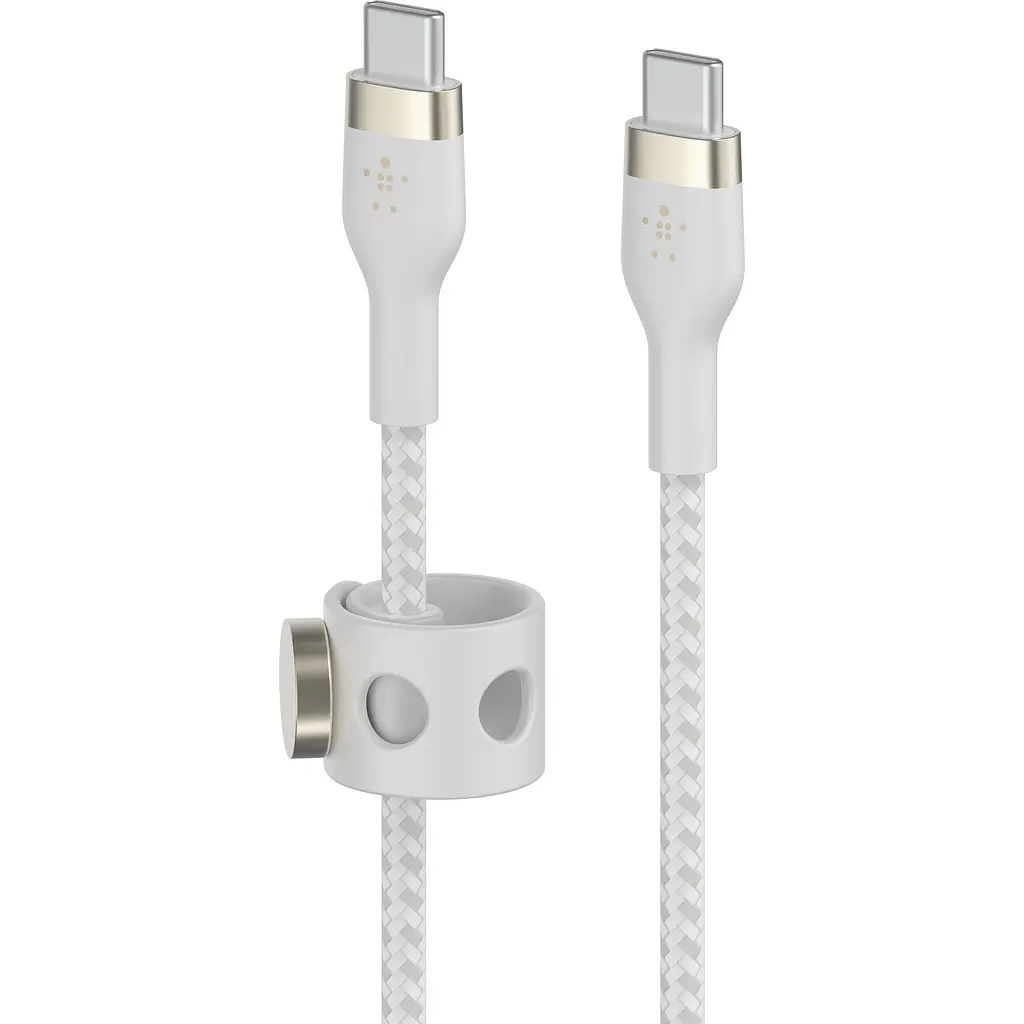 Кабель Belkin Boost Up Charge Pro Flex USB-C to USB-C 1m White (CAB011BT1MWH) [158885] - фото 2