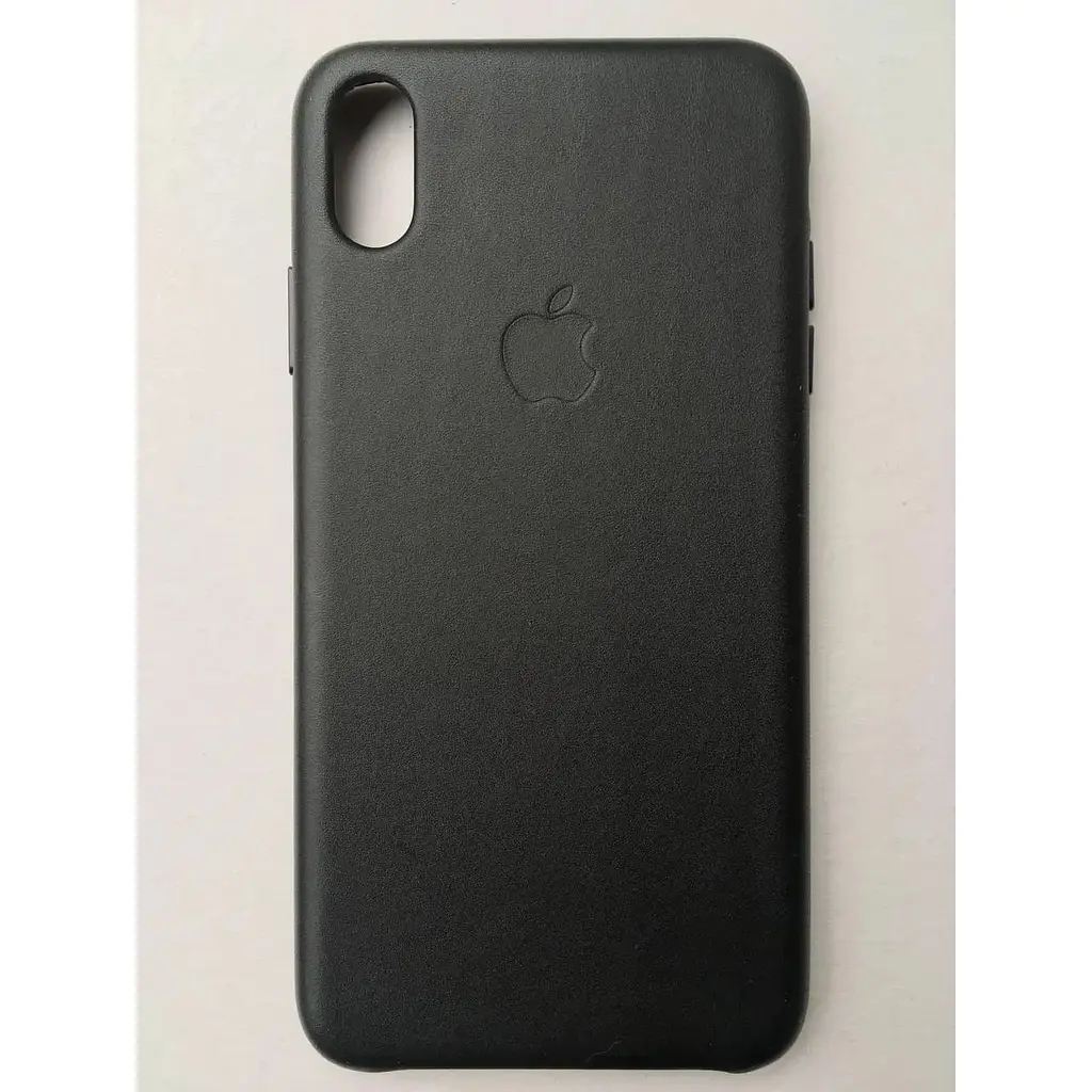 Оригинальный кожаный чехол Apple Leather Case для iPhone XS Max (6.5") Black (MRWT2ZM/A) - фото 9