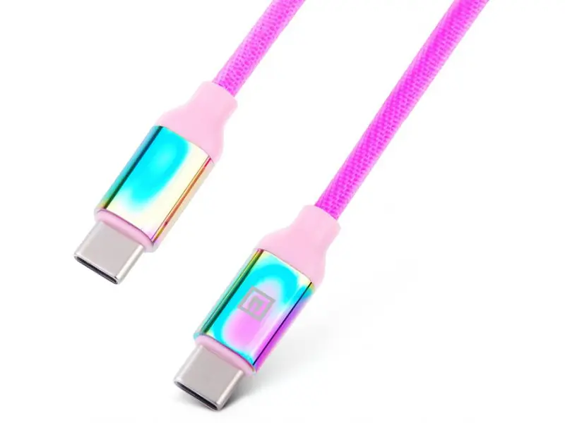 Кабель REAL-EL Premium USB Type C - Type C Rainbow 1m (EL123500053) - фото 4