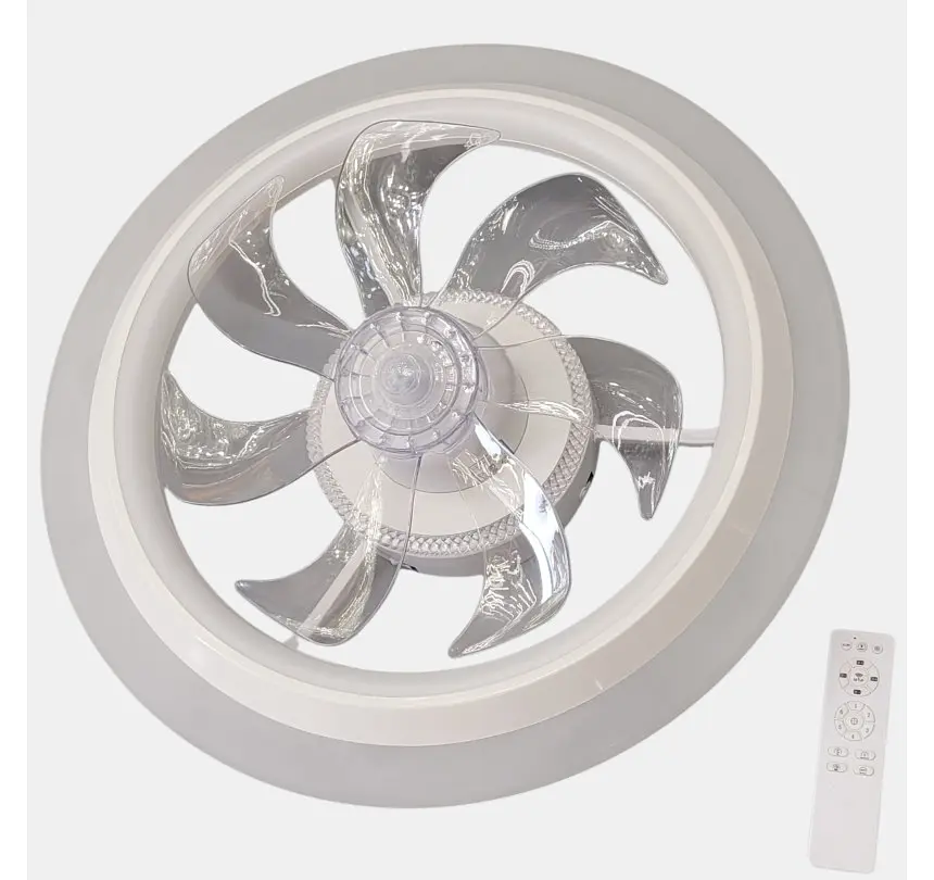 Стельова LED-люстра-вентилятор Artlight FS302WH, біла, 76 Вт, від 12-19 м² - фото 3
