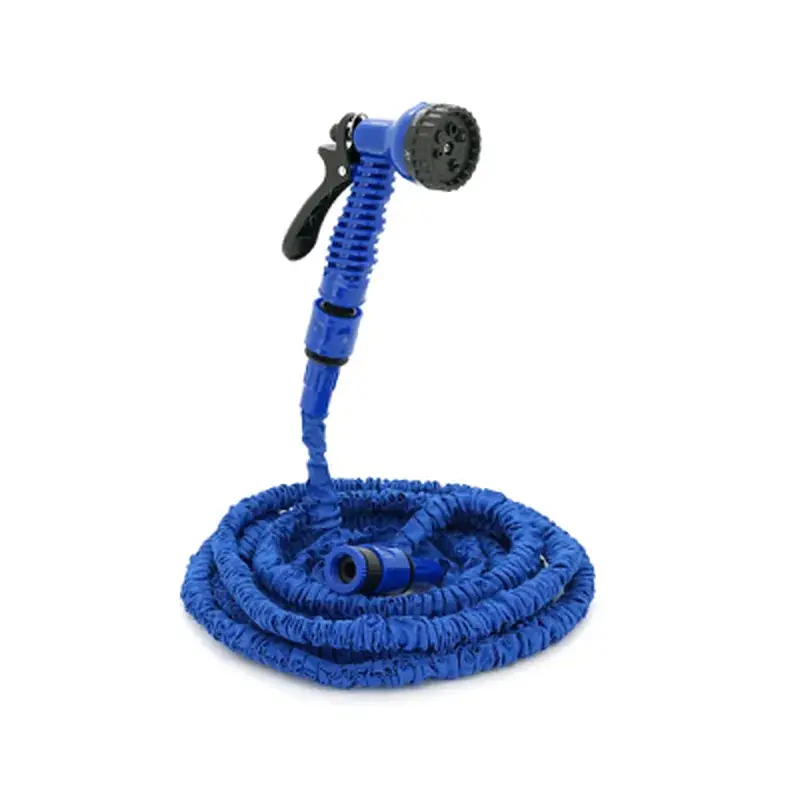 Шланг для поливу Voltronic KY-150B, 5-15м/50ft, + розпилювач, насадка на кран, Blue, Box (KY-150B) - фото 3