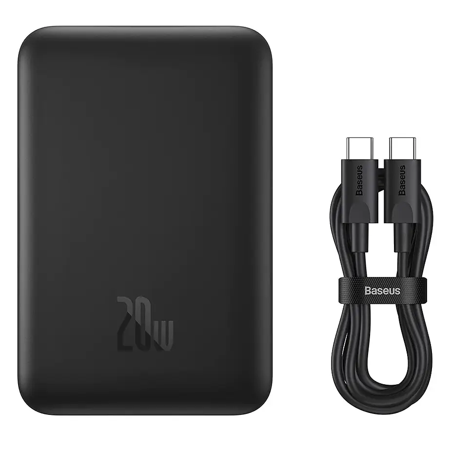 Зовнішній MagSafe акумулятор Baseus Power Bank 10000mAh 20W (PPCX030001) Black - фото 6