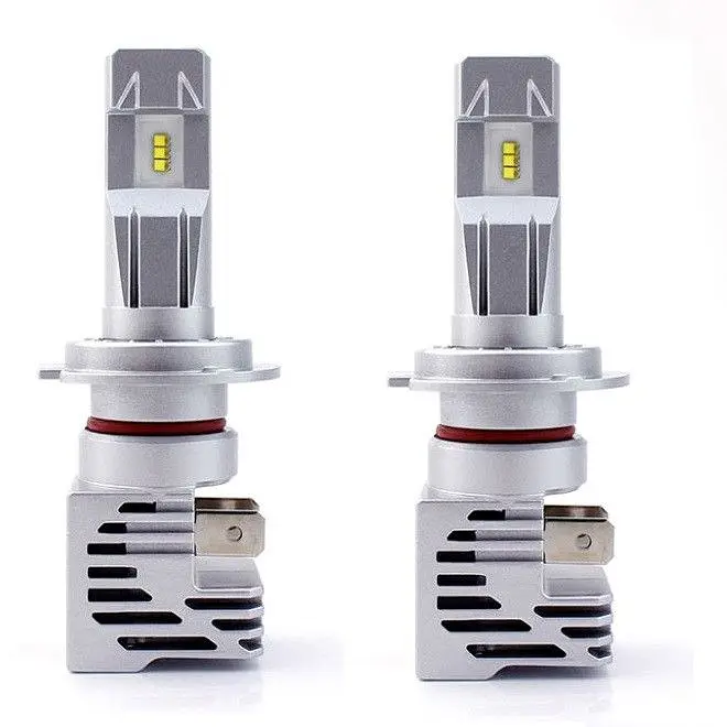 LED лампи автомобільні H7 радіатор+кулер 5000Lm M3 Pro/Philips ZES/200W/6000K/IP67/8-48V 2шт