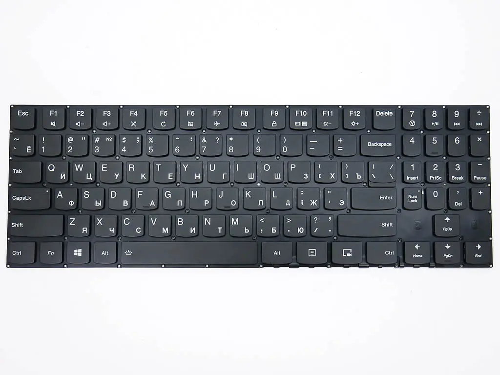 Клавіатура для LENOVO Legion Y520, Y520-15IKB, Y520-15IKBA, Y520-15IKBN, Y720, Y720-15IKB, Y530-15ICH, Y730, Y7000 (RU Black без рамки з підсвічуванням) Оригінал - фото 3