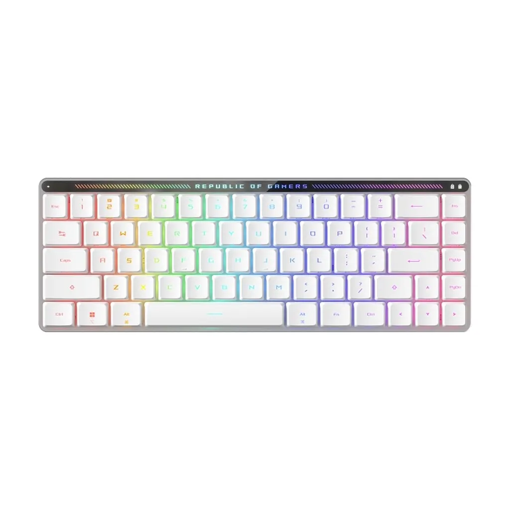 Клавіатура ASUS ROG Falchion RX Low Profile Red Wireless/Bluetooth/USB UA White (90MP03EC-BKMA10)