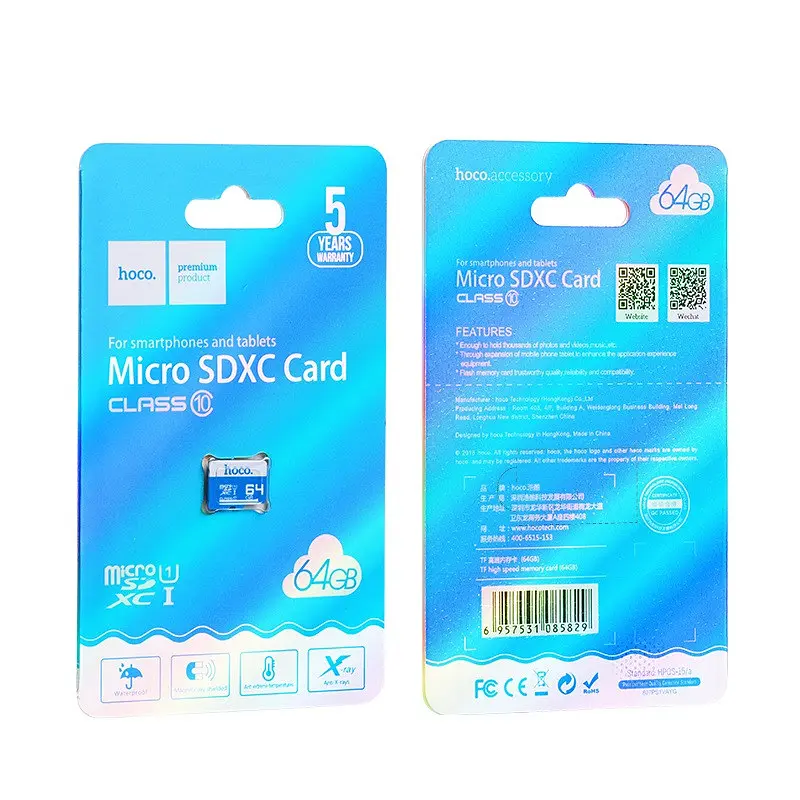 Карта пам'яті microSD Hoco MicroSD 64GB Class 10 (6957531085829) - фото 2