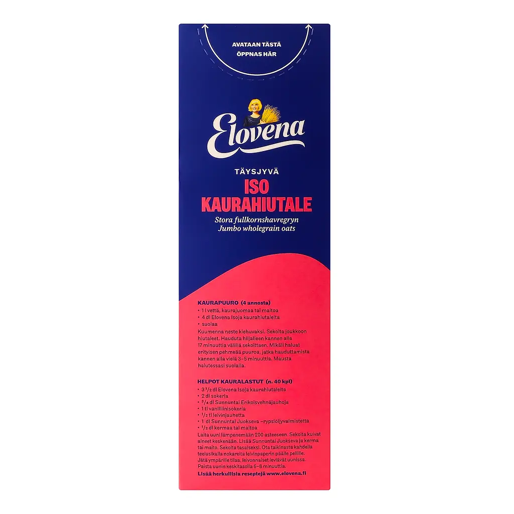 Уценка. Овсяные хлопья Elovena Финский Геркулес 900 г - фото 5