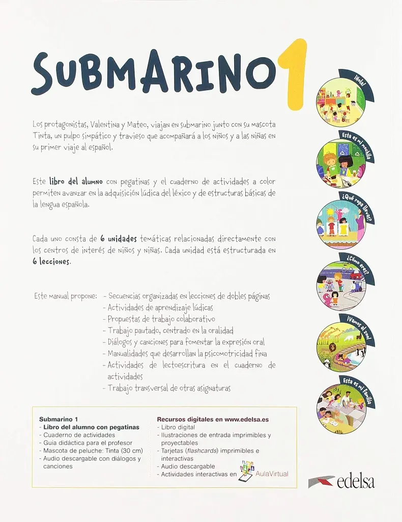 Submarino 1 Pack: Libro del alumno + Cuaderno de ejercicios + Audio descargable - фото 2