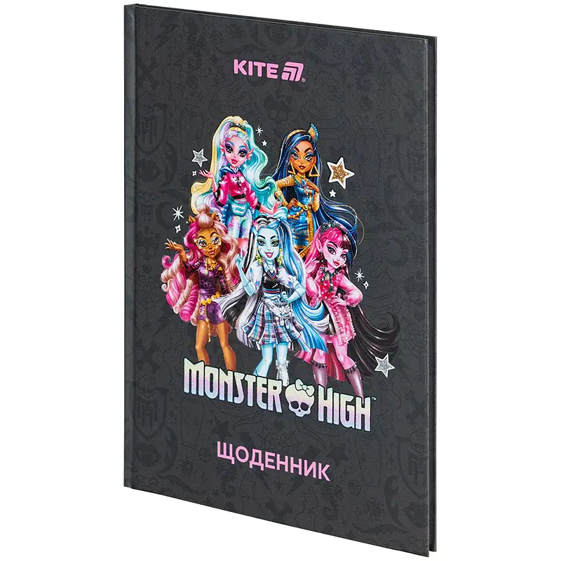 Щоденник шкільний Kite Monster High 170х238 мм чорний (MH25-262) - фото 7