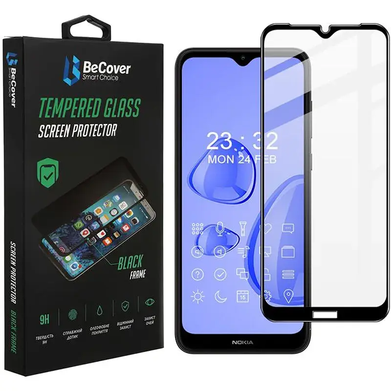 Скло захисне BeCover Nokia C30 Black (706903) - фото 2