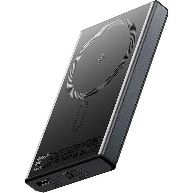 Power Bank Essager Shining Magnetic 10000mAh 20W black (EDY1W-SY0G-Z) UA - фото 4