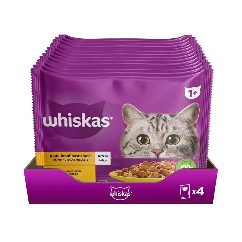 Набір корму для котів Whiskas курка/індичка в желе 4 шт. x 85 г - фото 3