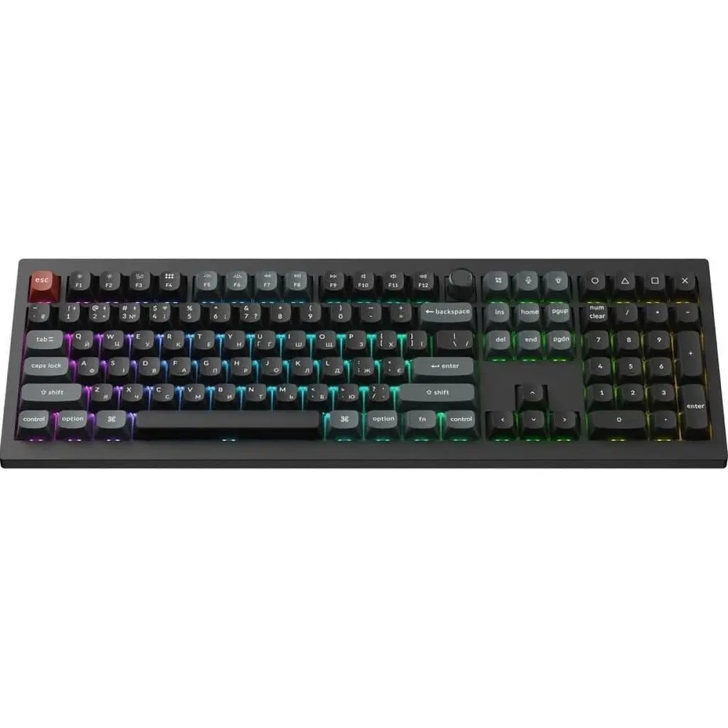 Клавіатура Keychron V6 Ultra Red Switch RGB UA Black (V6U-D1-UA) [169128] - фото 2
