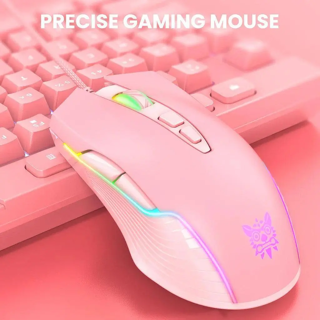 Компьютерная мышка Onikuma для ПК и ноутбука CW98 проводная с RGB подсветкой 6400 DPI 7 кнопок компьютерная - фото 4