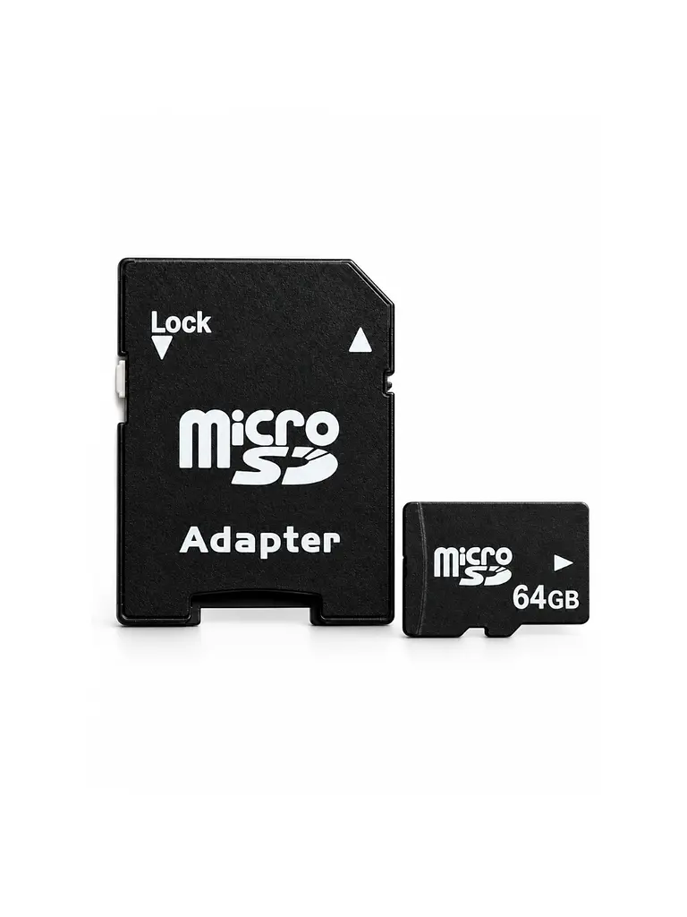 Карта пам'яті microSDHC 64 ГБ Class 10 з SD-адаптером Чорна (37261546)