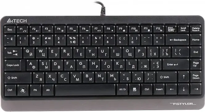 Клавіатура A4-Tech Fstyler Compact Size FK11 USB (Grey)
