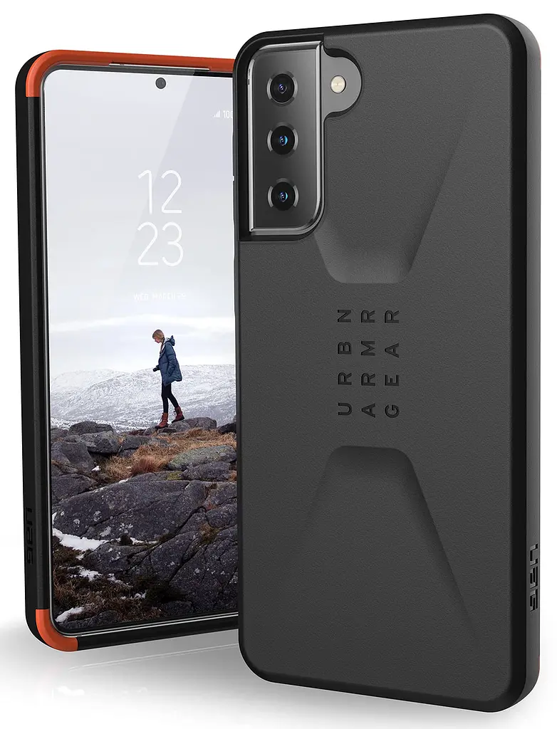 Оригінальний протиударний чохол UAG Civilian для Samsung Galaxy S21 Plus Black (21282D114040) - фото 9