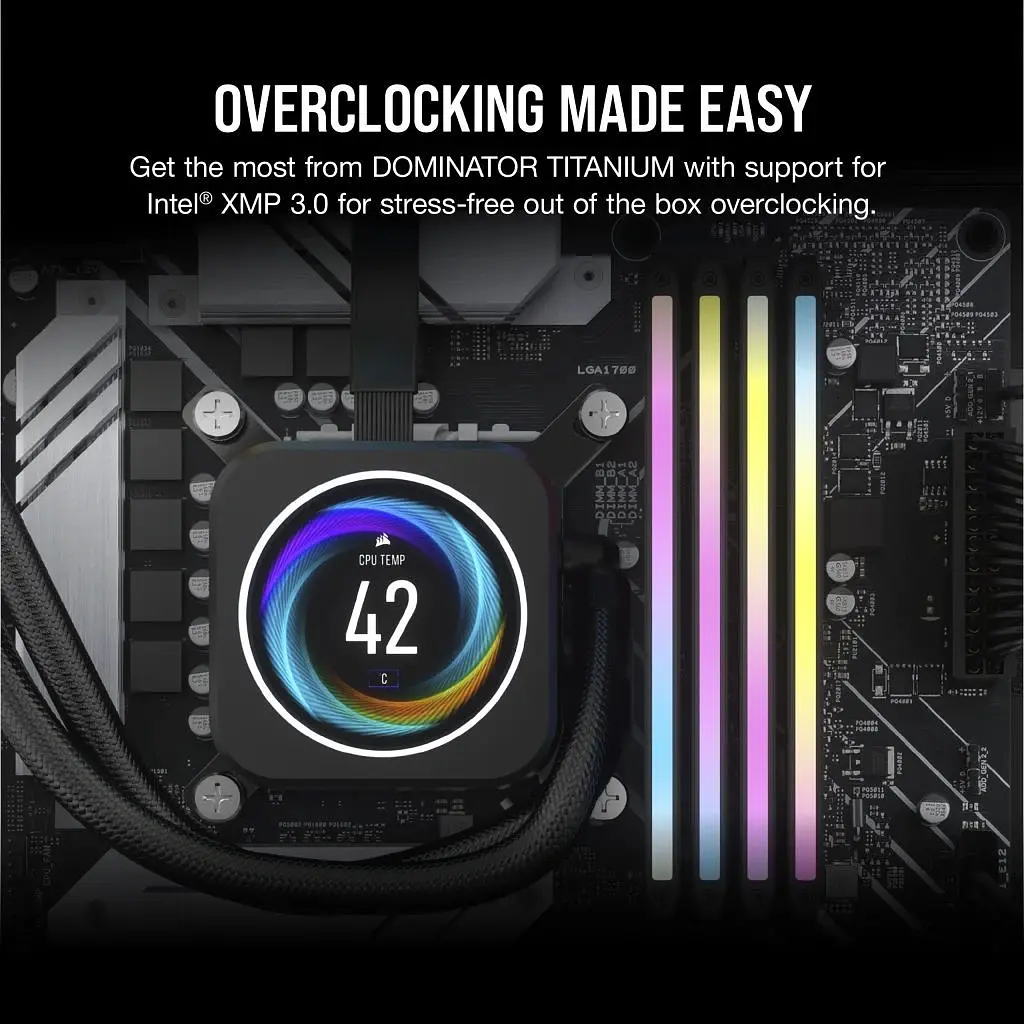 Оперативна пам'ять Corsair 32GB (2x16GB) DDR5 7200MHz Dominator Titanium RGB (CMP32GX5M2X7200C34) - фото 8