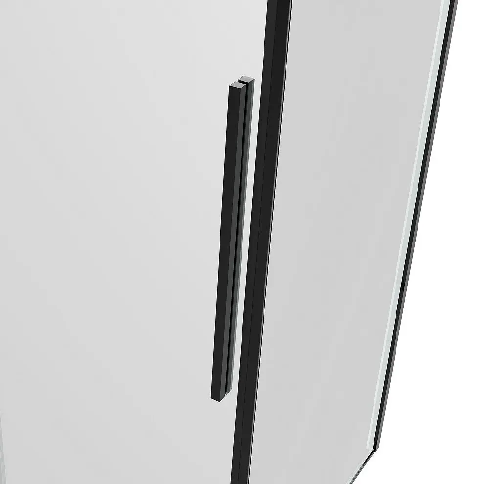 Душова кабіна Eger A Lany 120x80 без піддону 599-550/1 Black - фото 3